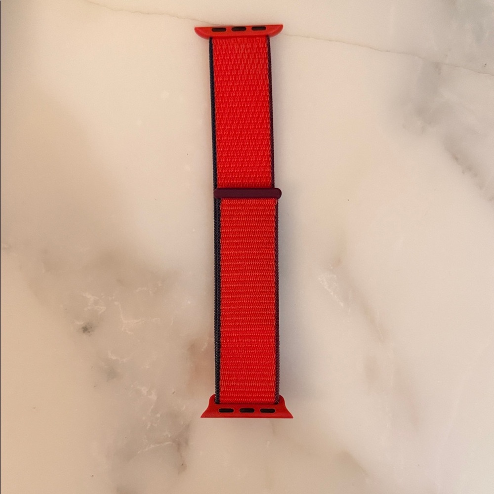 Apple Red Nylon Watch Band
